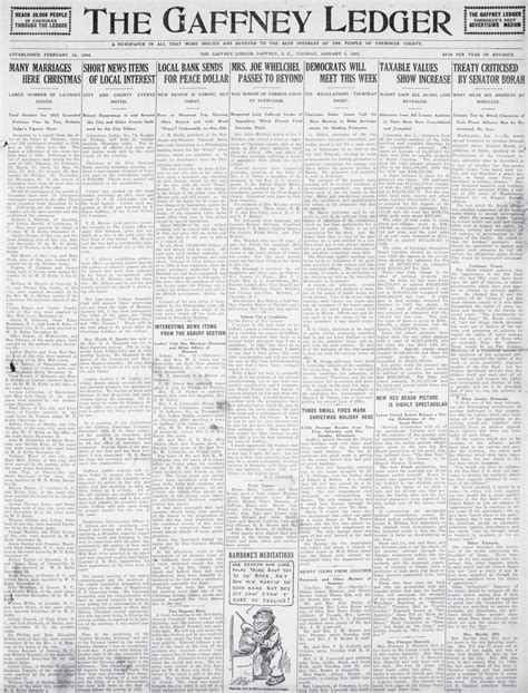 the gaffney ledger